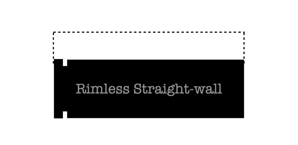 Rimless straight-wall headspace